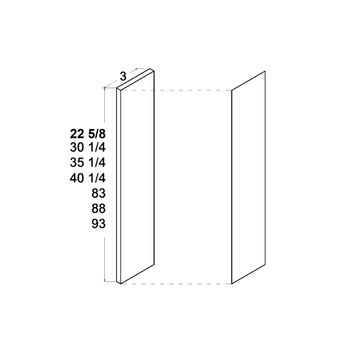 3" Overlay Fillers (ND-OF323)