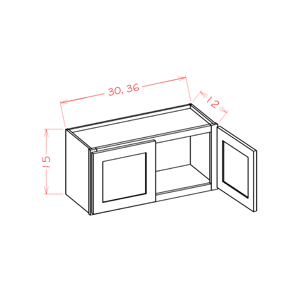 15" High Bridge Cabinets (OT-W3615)