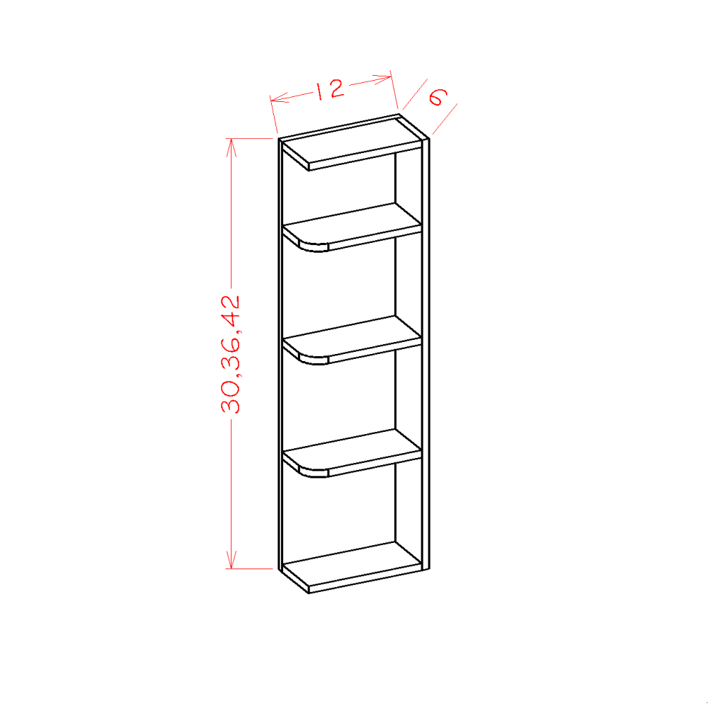 Open End Wall Cabinet Shelves (SD-OE642)