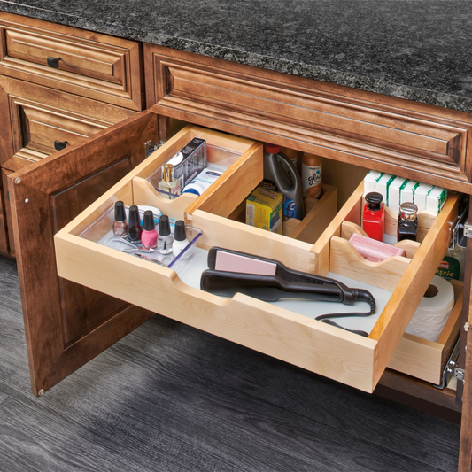 Side Mount Vanity Cabinet U-Shaped Pullout Organizer (486-30VSBSC-SM-1)