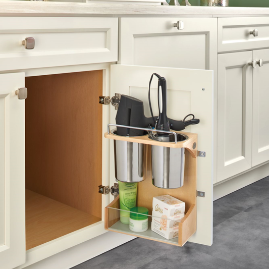 Vanity Cabinet Door Mount Organizer (4HD-15-1)