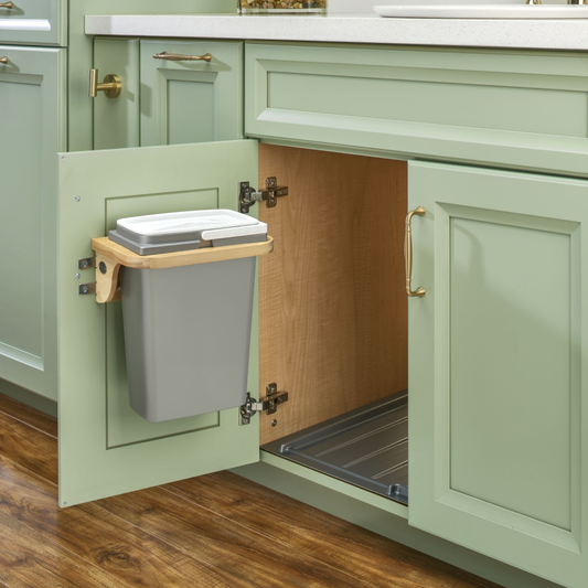 Vanity Cabinet Door Mount Waste Container (4SOWC-8-1)