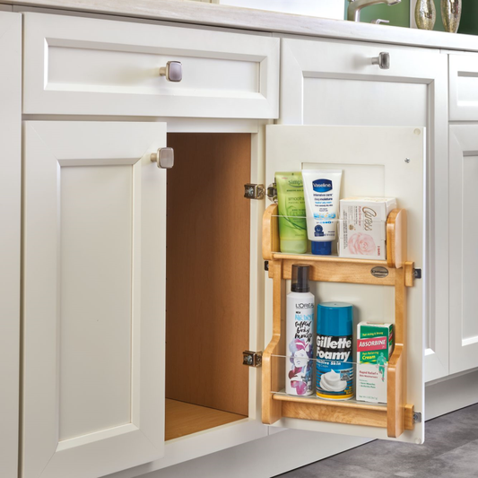 Vanity Cabinet Door Mount Storage Rack (4VR-15-1)