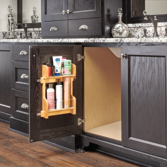 Vanity Cabinet Door Mount Storage Rack (4VR-18-1)