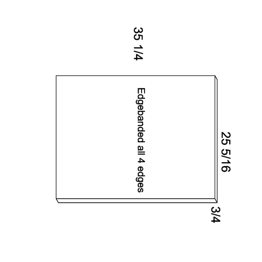 Base End Panel (PGW-BEP2535)