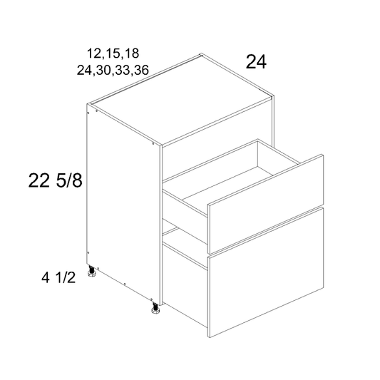 altamax Two Drawer Desk Bases (PGW-DDR2DB36)
