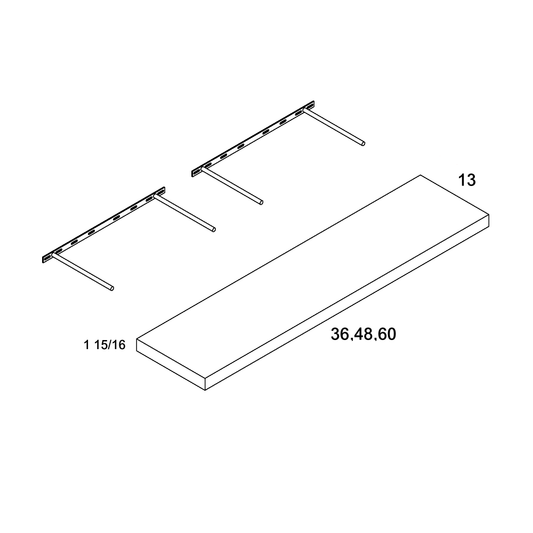 Floating Shelf (TWP-FS48)