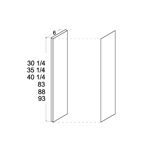 6" Overlay Fillers (PGW-OF640)