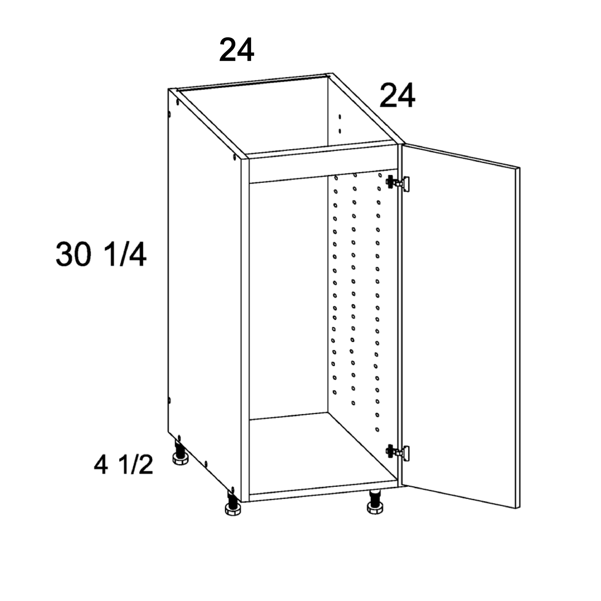 Full Height Single Door Sink Base (ND-SB24SFH)