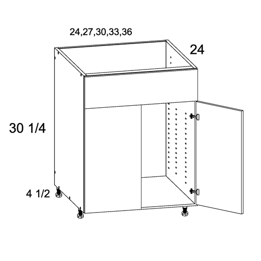 Two Door Single False Drawer Front Sink Base (VMN-SB36)