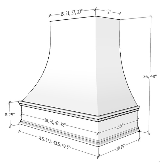 Asheville - Curved Classic Moulding Smooth (ASH-1V4848)