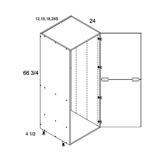 Tall Open Utility with Two Doors (VPB-T2472S)