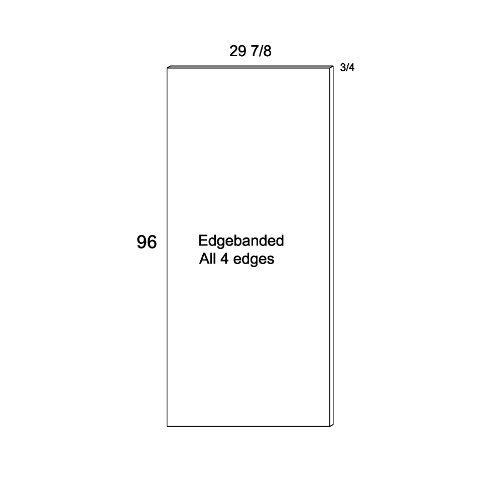 Tall End Panel (VPB-TEP3096)