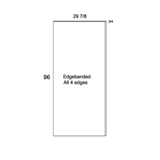 Tall End Panel (VPB-TEP3096)