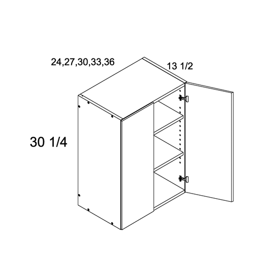 30 1/4 H Two Door Wall Cabinets (VPB-W3030)