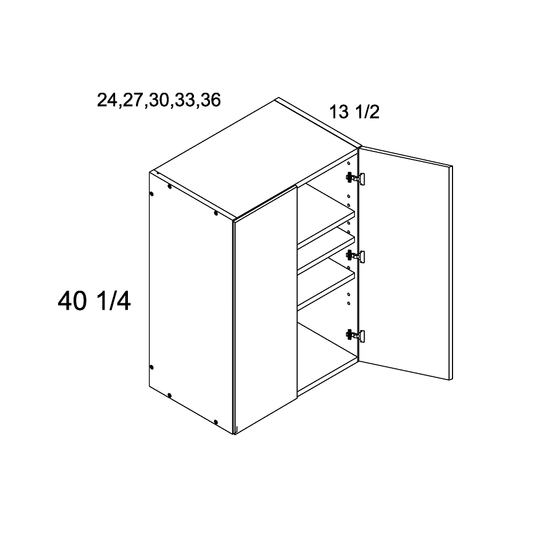 40 1/4" H Two Door Wall Cabinets (PGW-W2440)