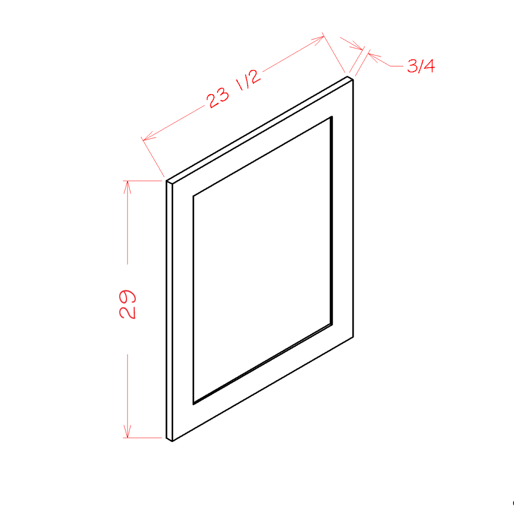 Base Decorative End Panel (SW-BDEP)