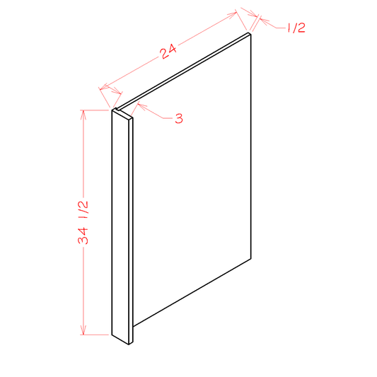 Dishwasher Return Panel (Cinder-DWR3)