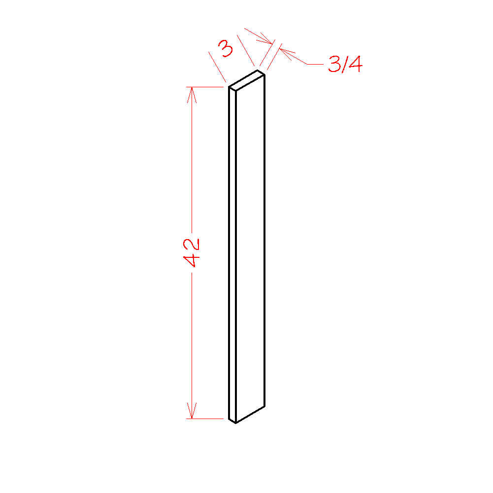 3"W Base & Wall Filler (Cinder-F342)
