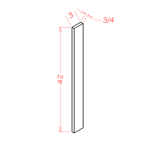 3"W Base & Wall Filler (Honey-F342)