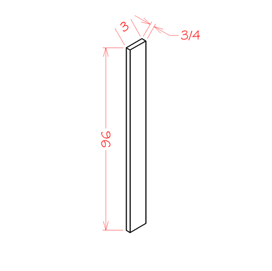 3"W Tall Filler (Honey-F396)