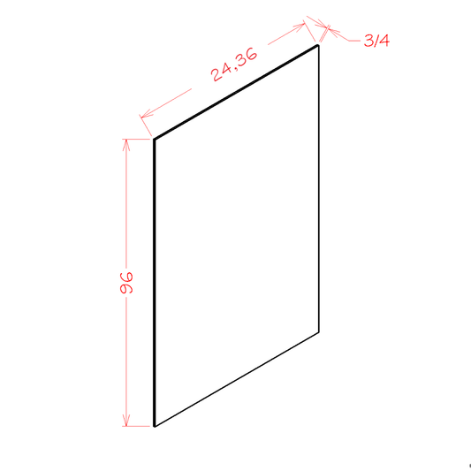 Finished Shelf Board (EW-S2496)