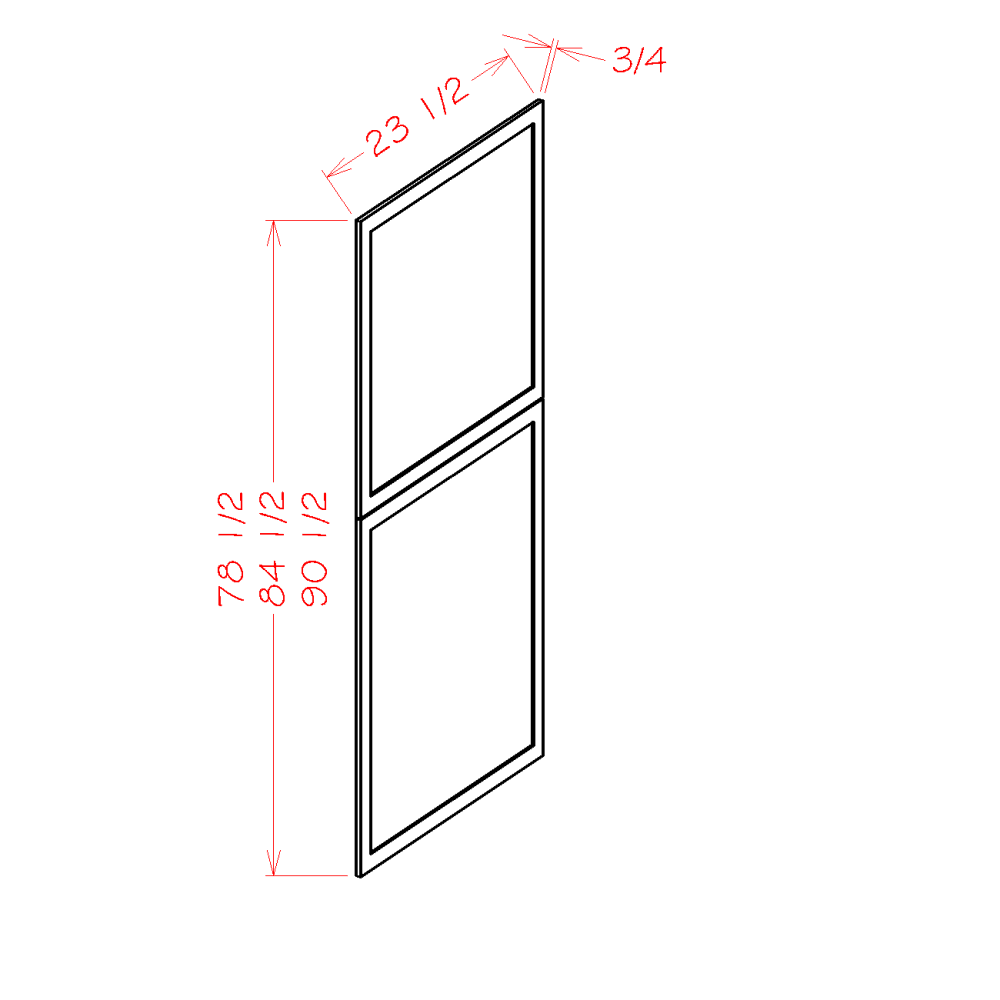 Tall Decorative End Panels (CW-TDEP2490)