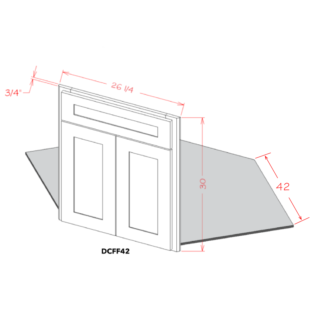 Diagonal Corner Sink Kit (SB-DCFF42)