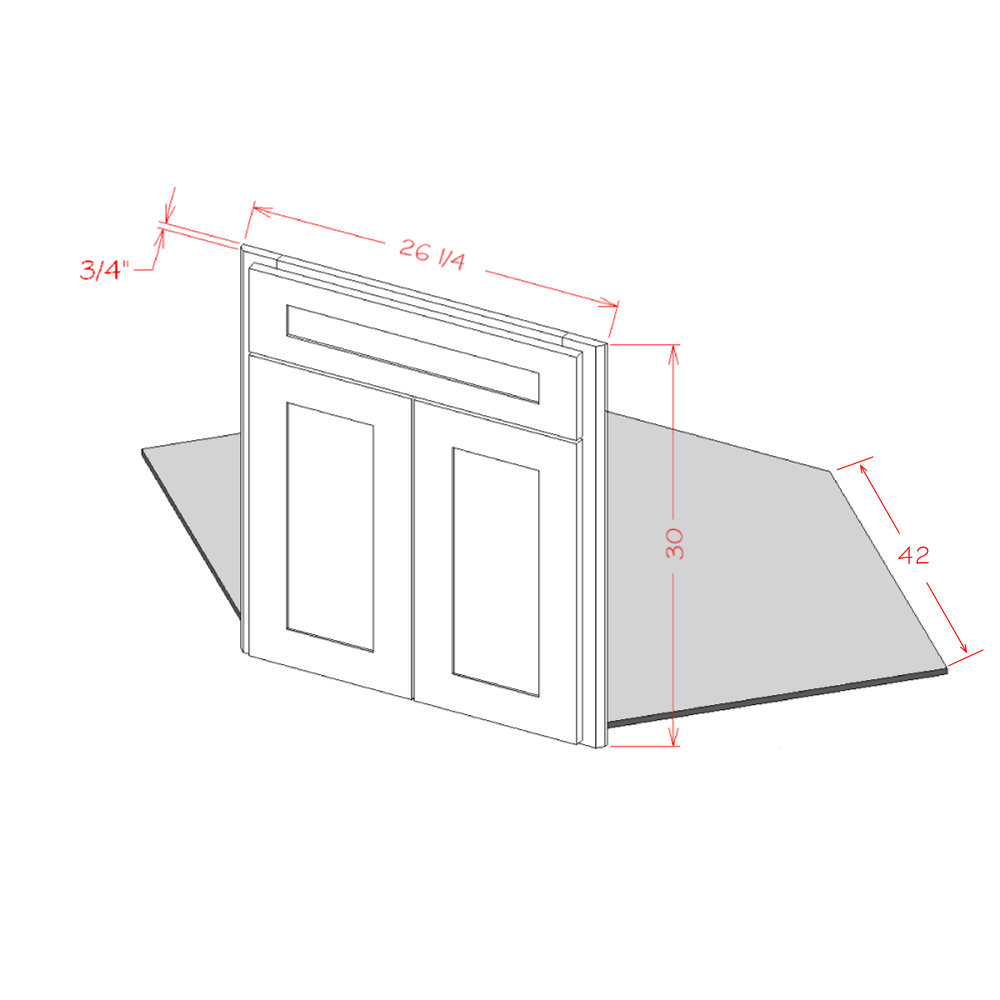 Diagonal Corner Sink Kit (CW-DCFF42)