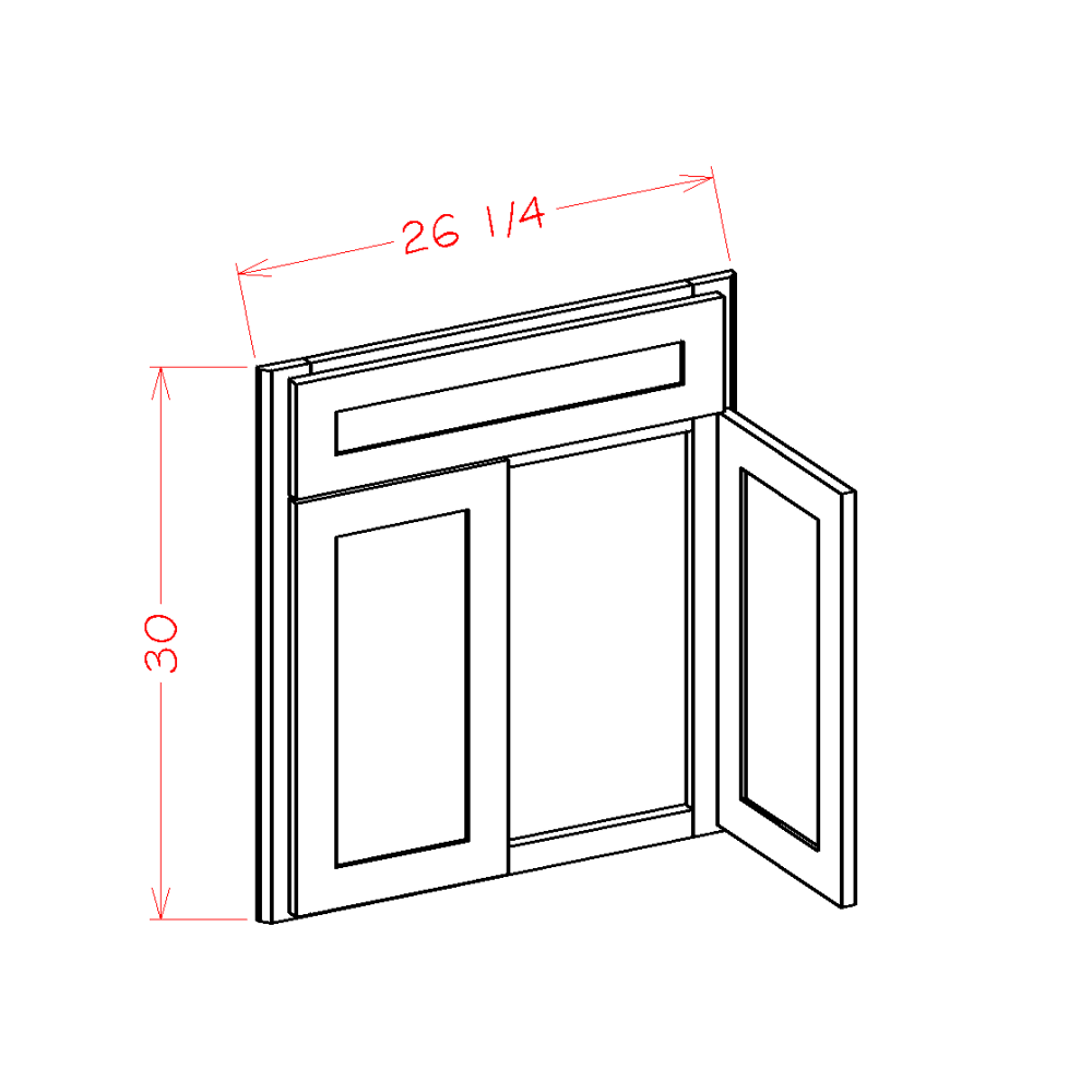 Diagonal Corner Sink Base Front (SB-DCSF42)