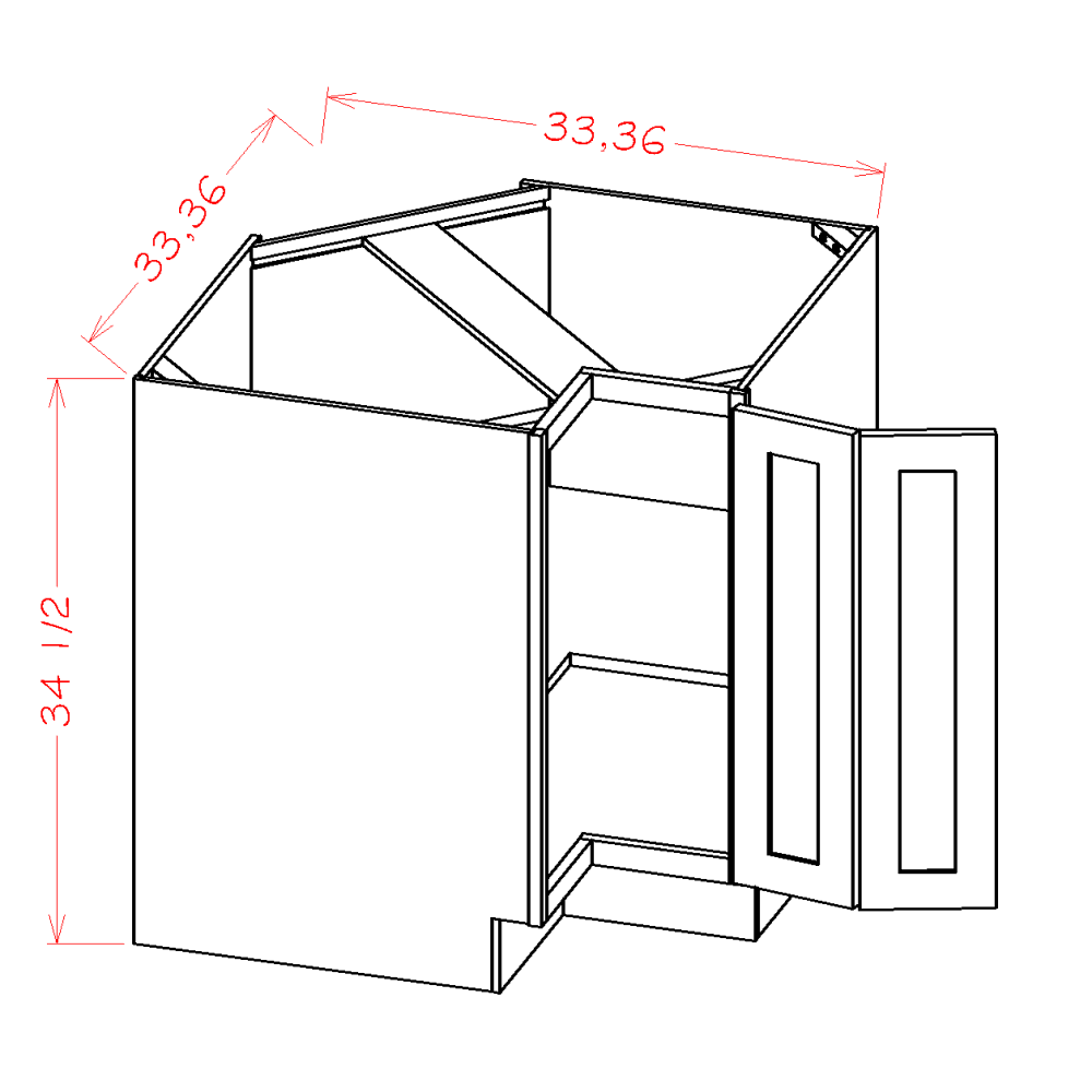 Base Easy Reach Cabinets (CW-BER33)