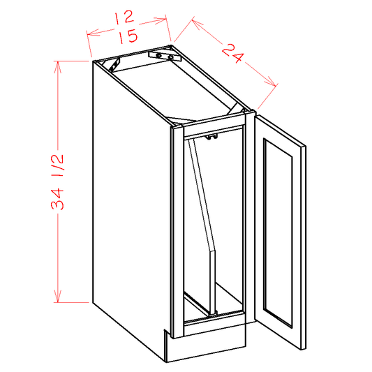 Full Height Door Tray Divider Base Kits (SD-B12FHTD)