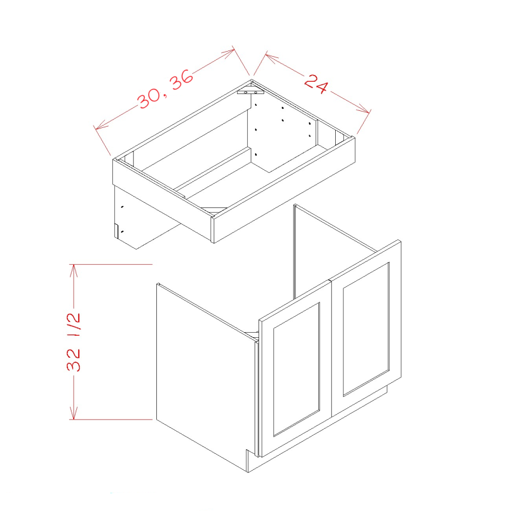 ADA Sink Bases (SW-SB36ADA)