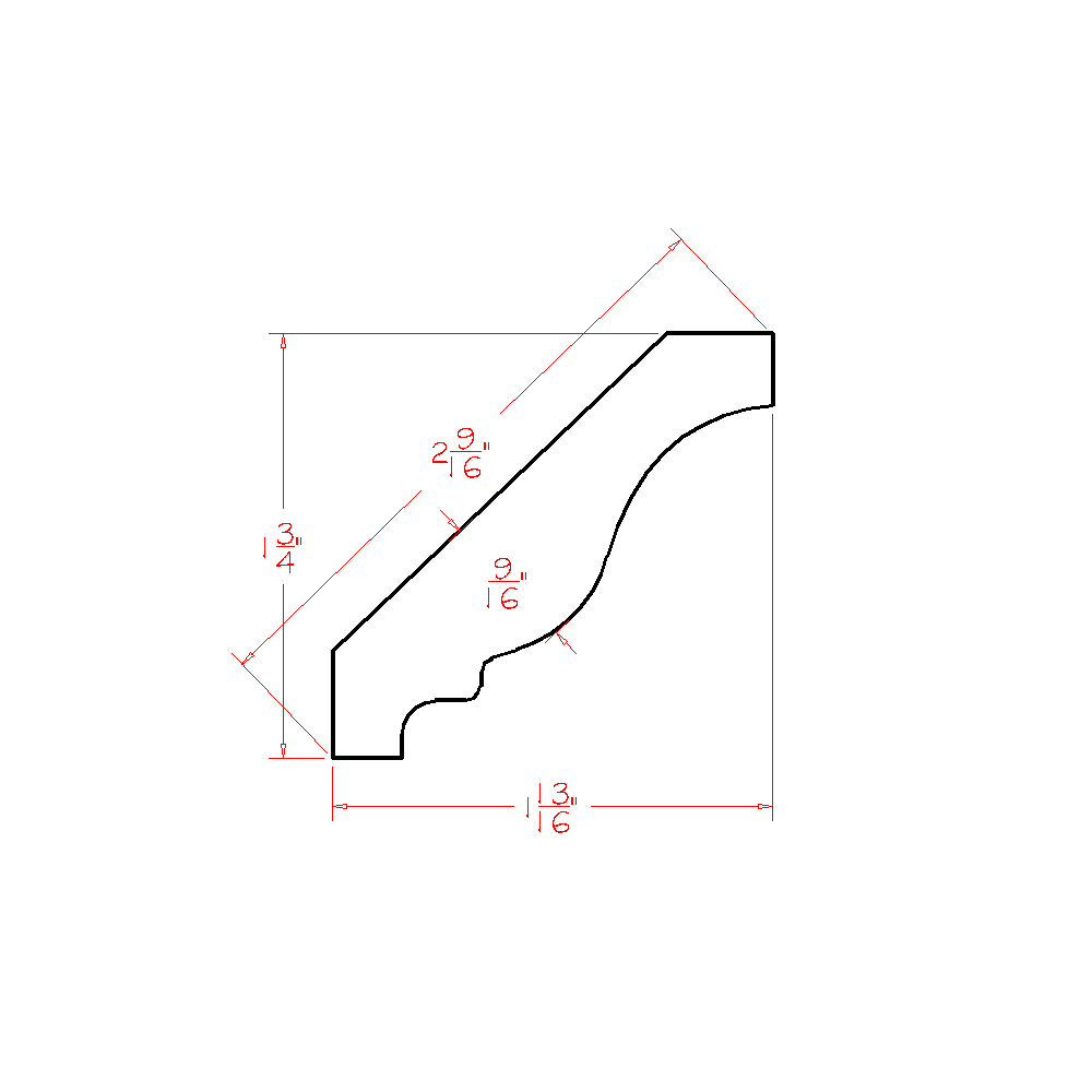 Classic Crown Moulding CUT84 (CW-CM8:Cut84)
