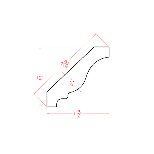 Classic Crown Moulding CUT84 (CW-CM8:Cut84)