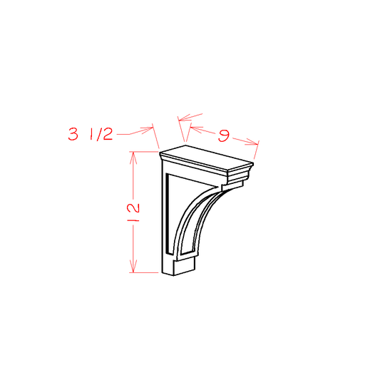 Modern Corbel (Honey-MCB)