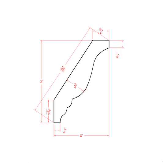 Decorative Crown Moulding CUT84 (OT-DCM:Cut84)