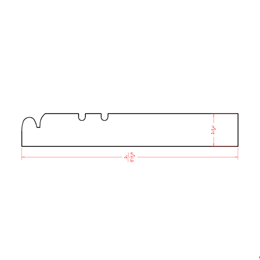 Furniture Base Moulding CUT84 (CS-FBM:Cut84)