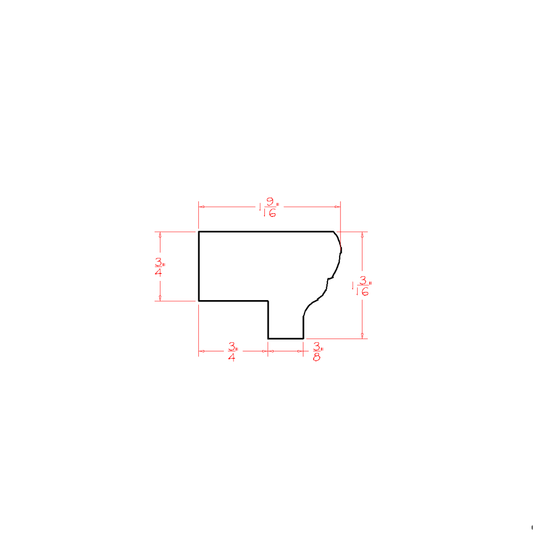 Light Rail Moulding CUT84 (OM-LRM:Cut84)