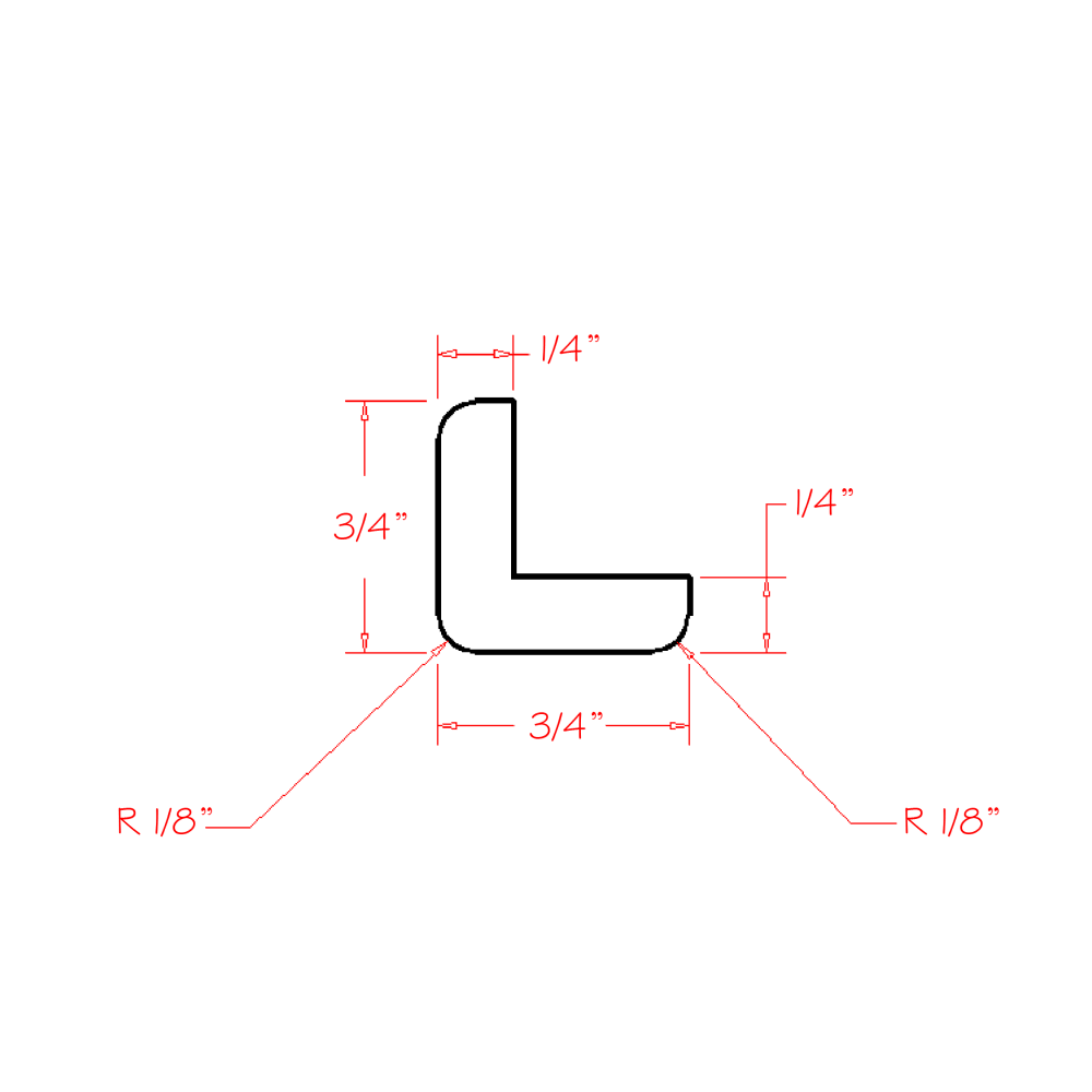 Outside Corner Moulding CUT84 (Cinder-OCM:Cut84)