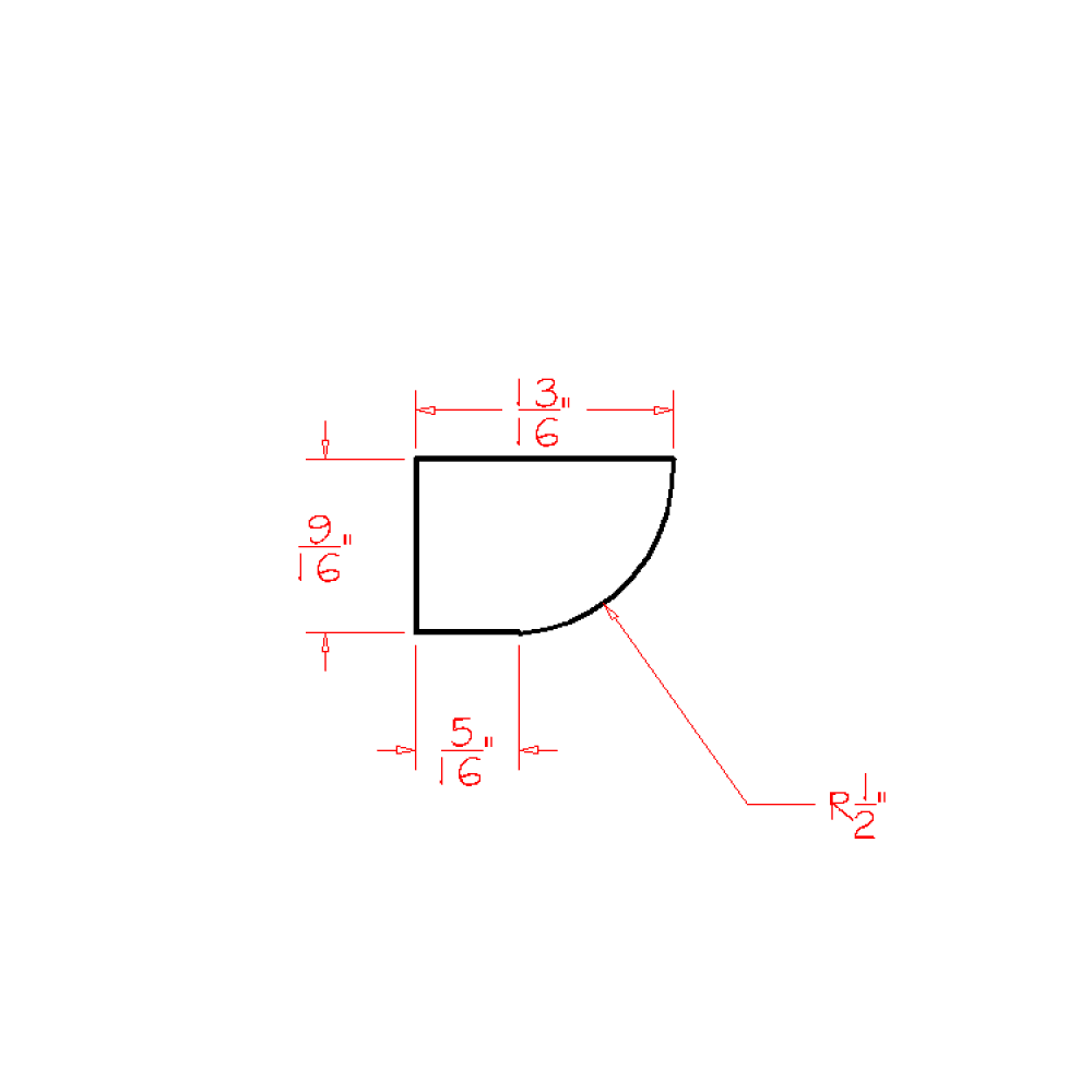 Shoe Moulding CUT84 (OM-SHM:Cut84)