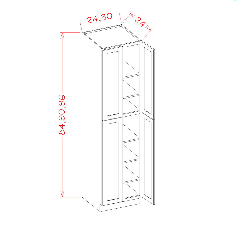 Four Door Utility Cabinets (CW-U249024)