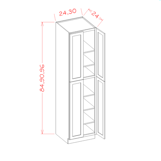 Four Door Utility Cabinets (CW-U249024)