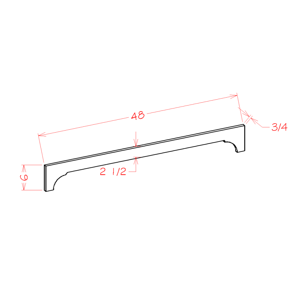 Crown Valance (SG-VACR48)