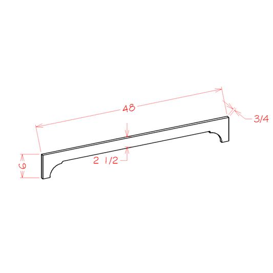 Crown Valance (SG-VACR48)