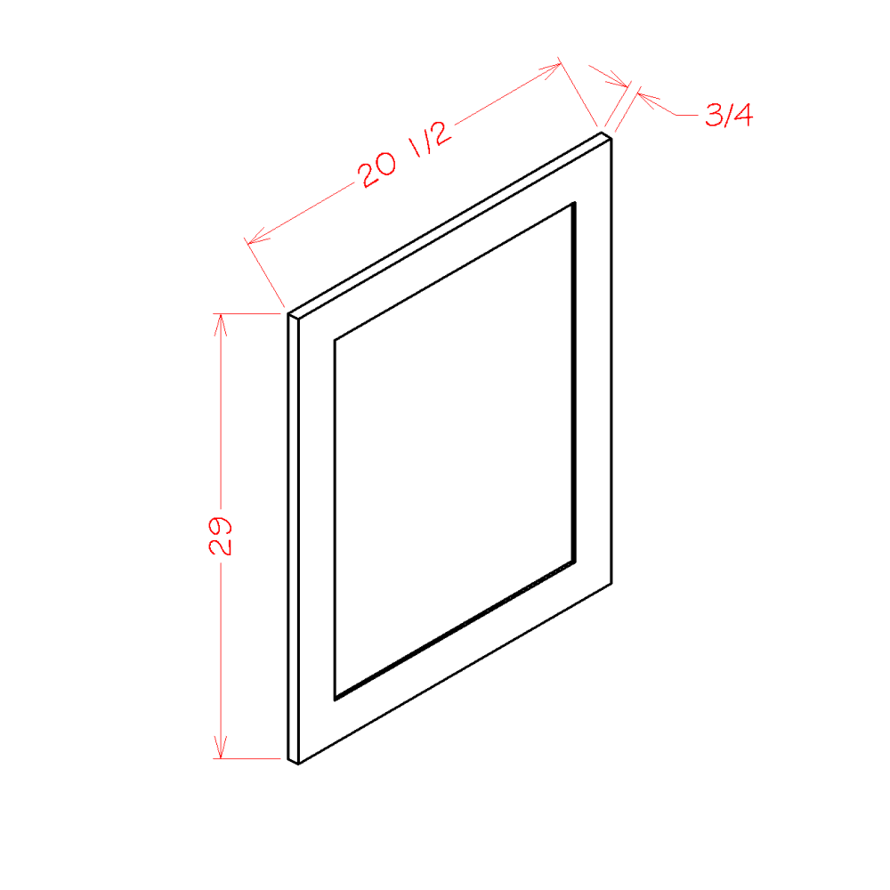 Vanity Decorative End Panel (OS-VDEP)