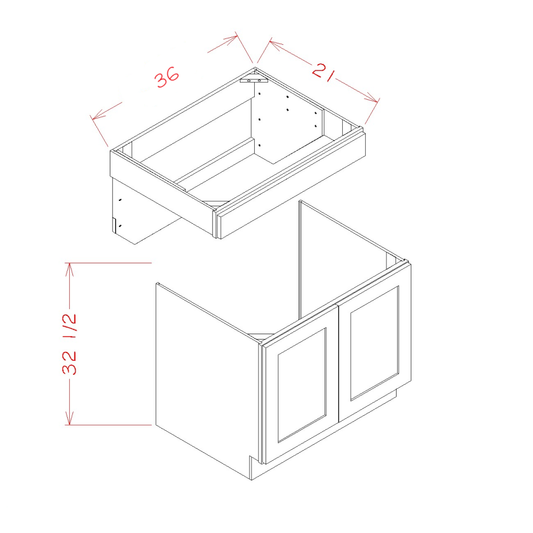 ADA Vanity Sink Base (SW-VS36ADA)