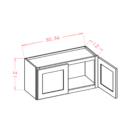 12" High Bridge Cabinets (OT-W3012)