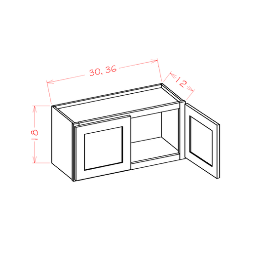 18" High Bridge Cabinets (SN-W3018)