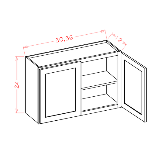 24 High Bridge Cabinets (OT-W3624)